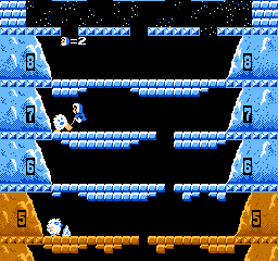 Ice Climber Famicom Mini Series screenshot 2 for GameBoy Advance